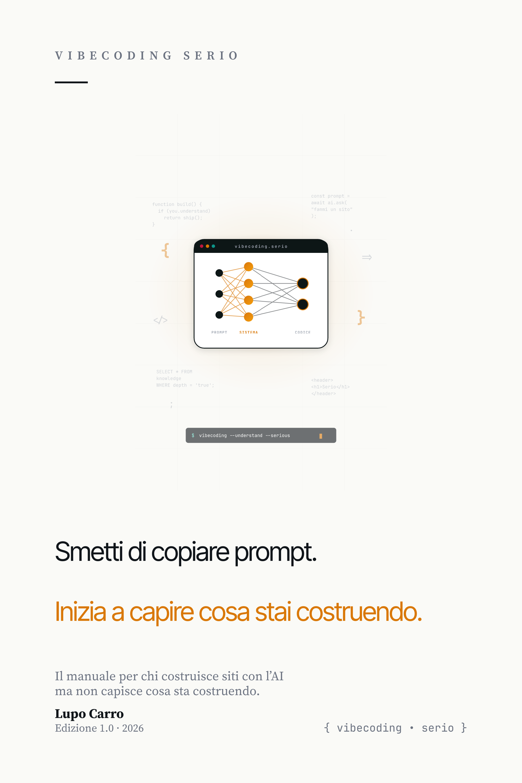 Copertina di Vibecoding Serio